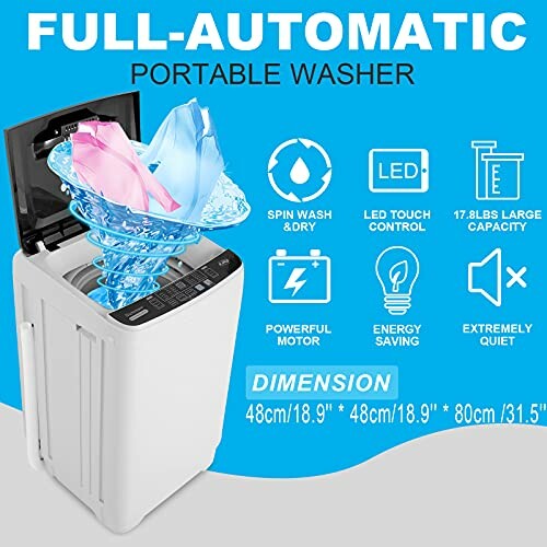 Nictemaw Portable Washer & Dryer Combo